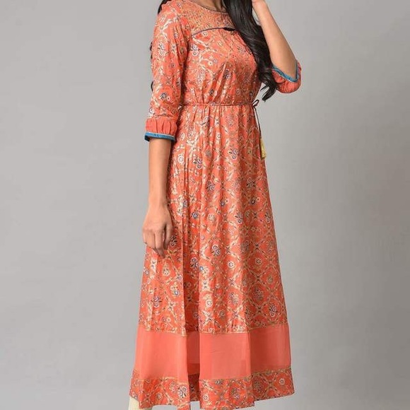 Orange kurti - Picture 2 of 14